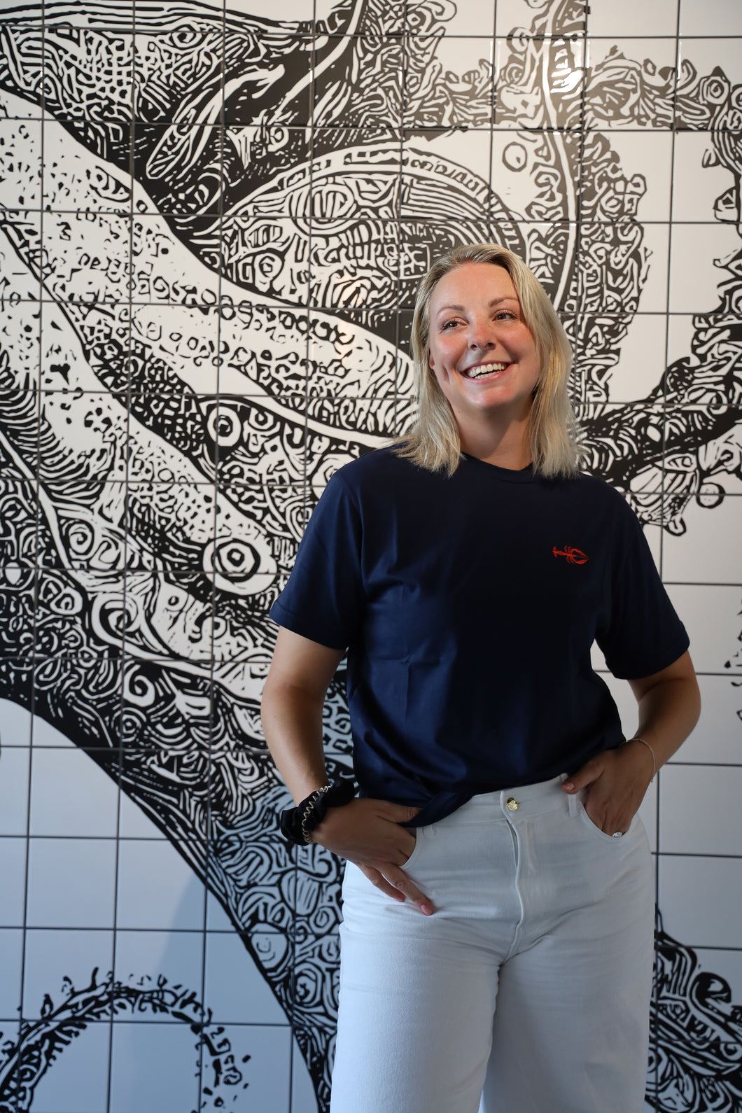 BIANCHI X PELIKAMO T-Shirt dunkelblau